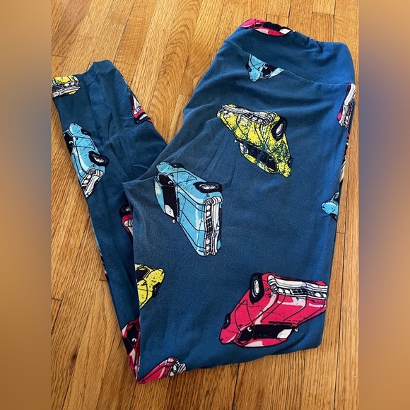 LuLaRoe Pants - LuLaRoe TC Women’s Colorful Car Print Leggings